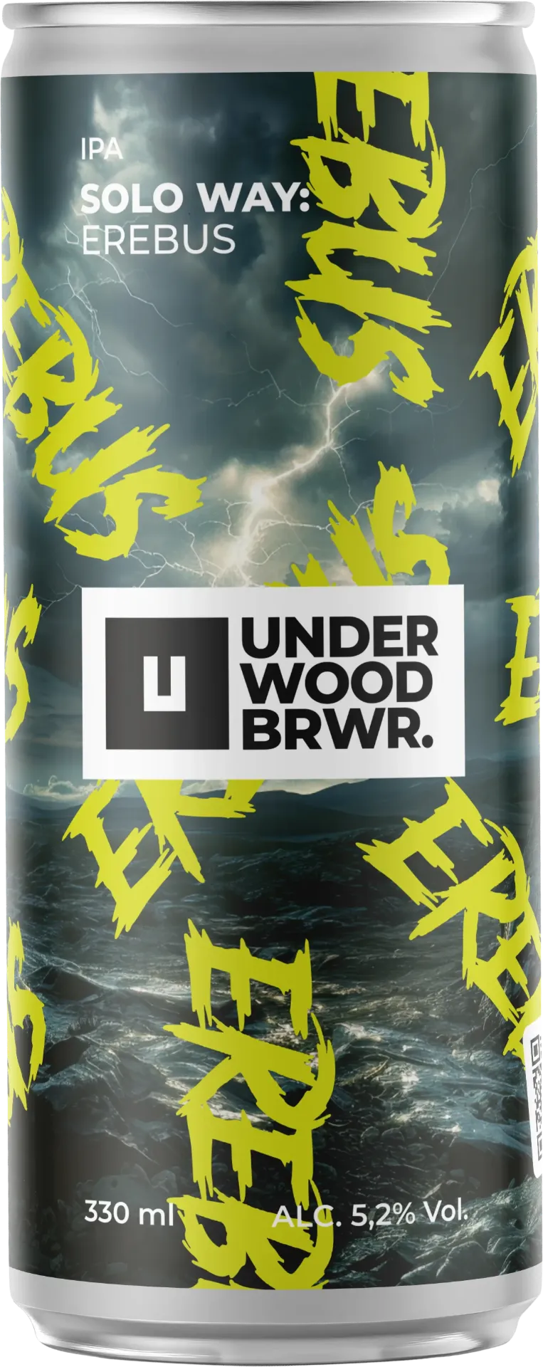 [100000954] Пиво Underwood Solo Way: Erebus IPA, ABV 5.2%, 0.33 л