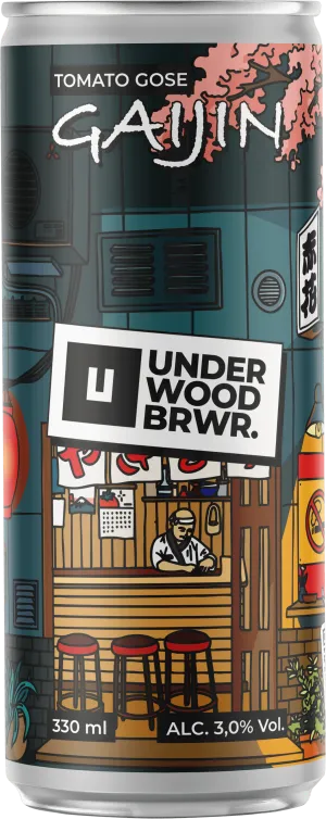 [100000914] Пиво Underwood Gaijin Tomato Gose, , ABV 3%, 0.33л