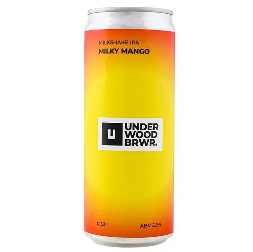 [100000928] Пиво Underwood Milky Mango Milkshake IPA, ABV 5.5%, 0.33л