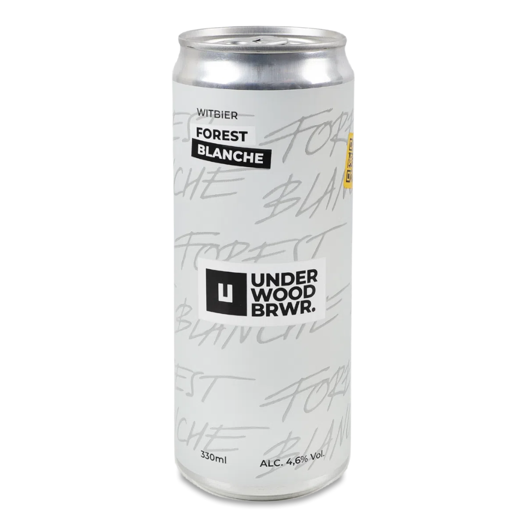 Пиво Underwood Forest Blanche Witbier, ABV 4.6%, 0.33л