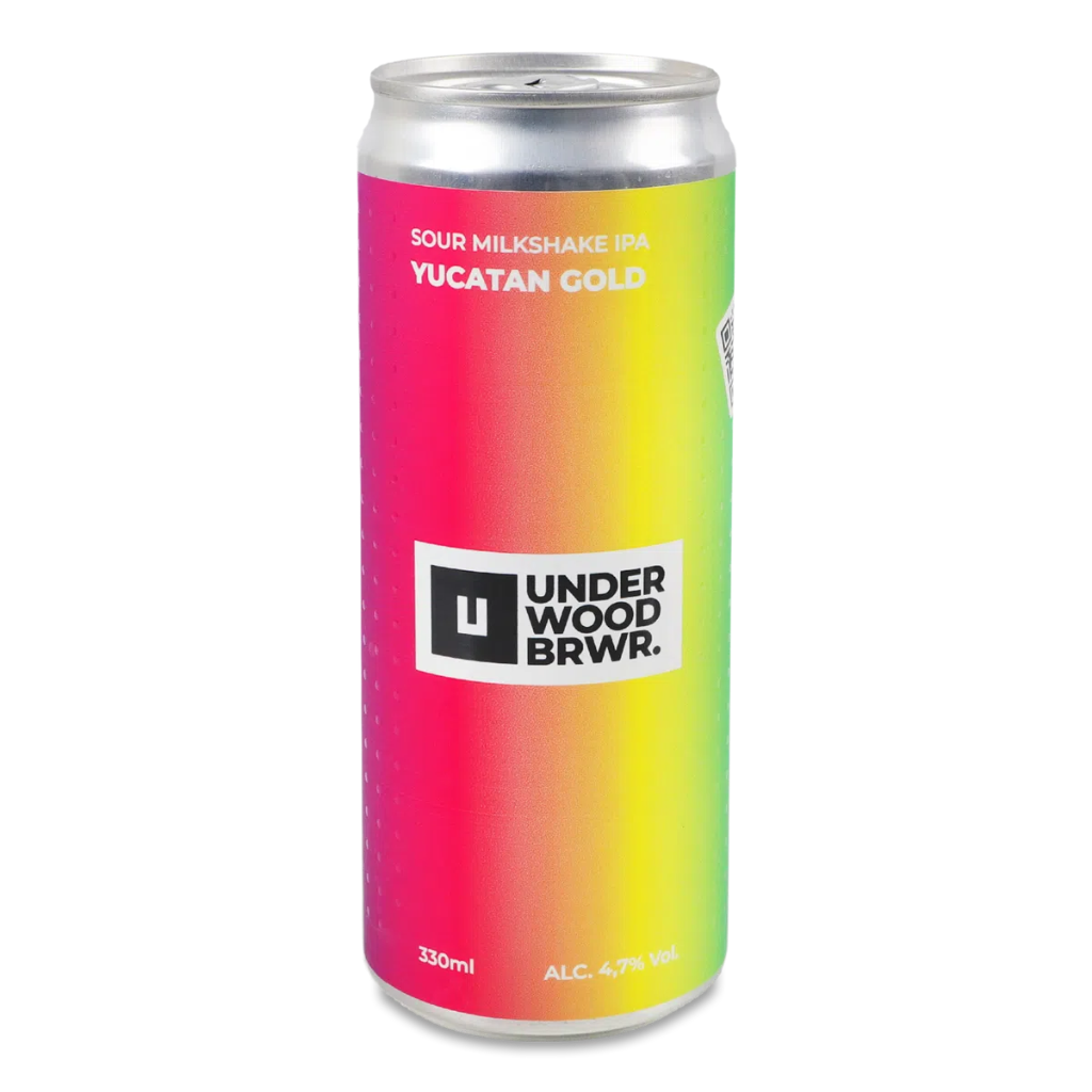[100000969] Пиво Underwood Yucatan Gold Milkshake IPA, ABV 4.7%, 0.33л