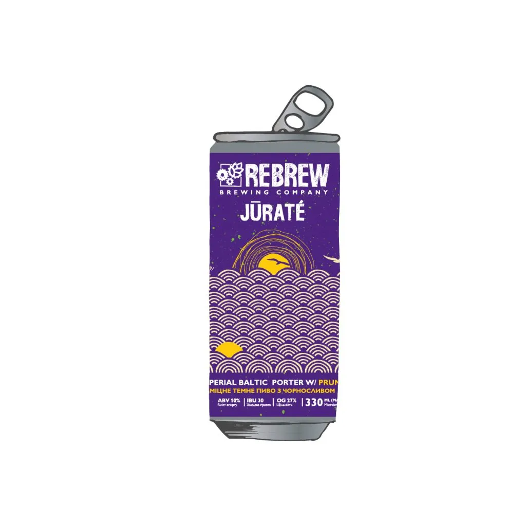 [100000729] Пиво Rebrew Jūratė Prune Imperial Baltic Porter, ABV 10%, 0.33 л