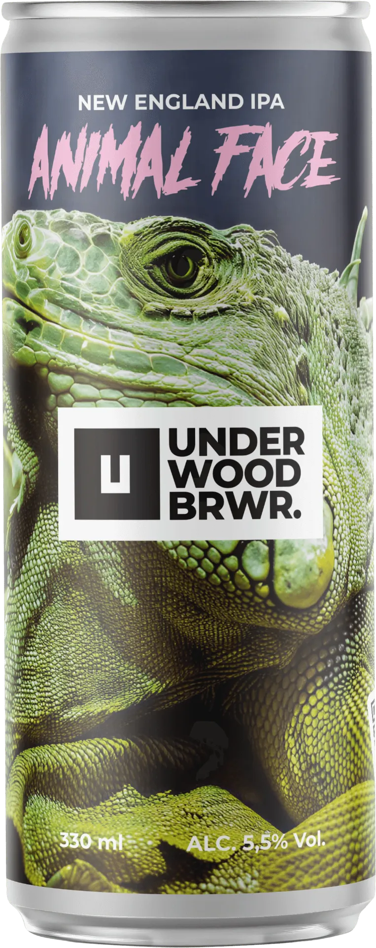 Пиво Underwood Animal Face NEPA, ABV 5.5%, 0.33л