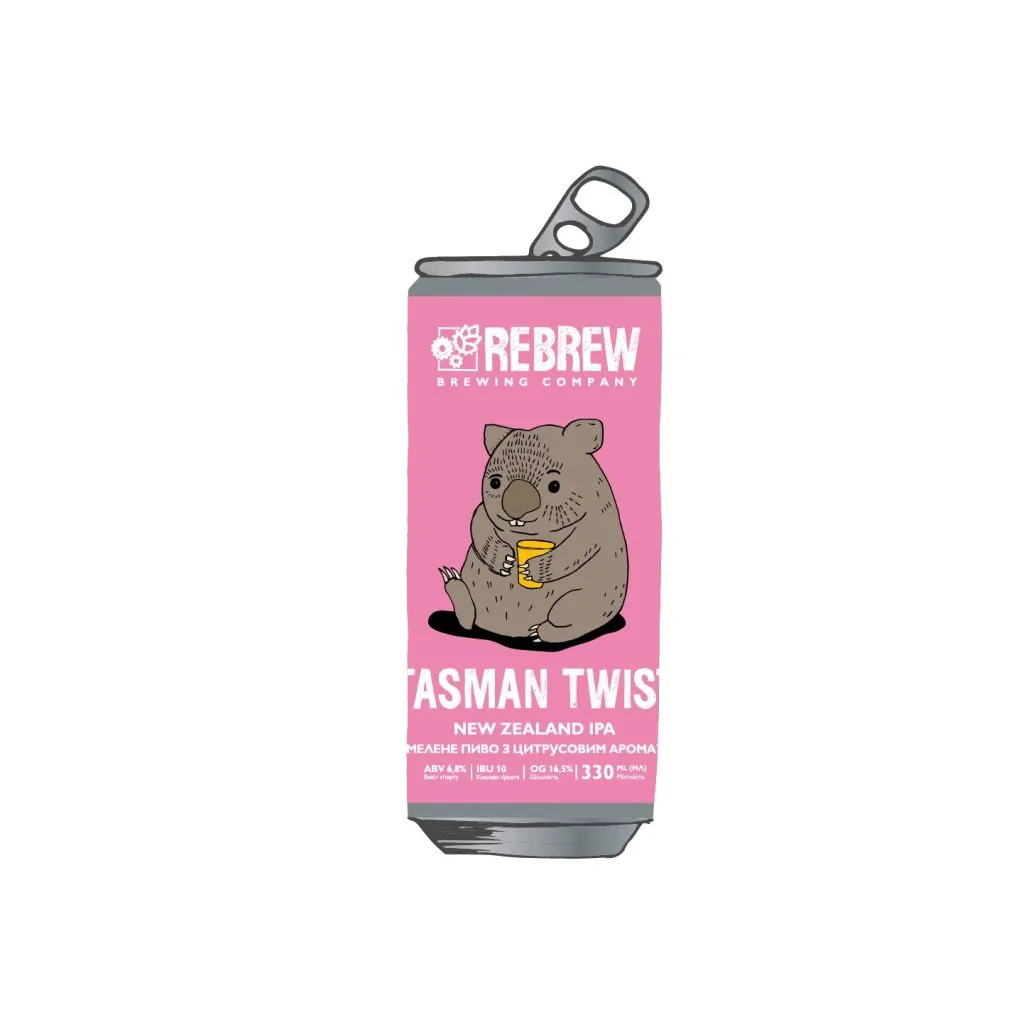 [100000703] Пиво Rebrew  Tasman Twist NZIPA, ABV 6.8%, 0.33 л