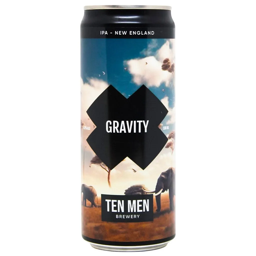 [100003477] Пиво Ten Men Gravity NEIPA, ABV 6.5%, 0.5л