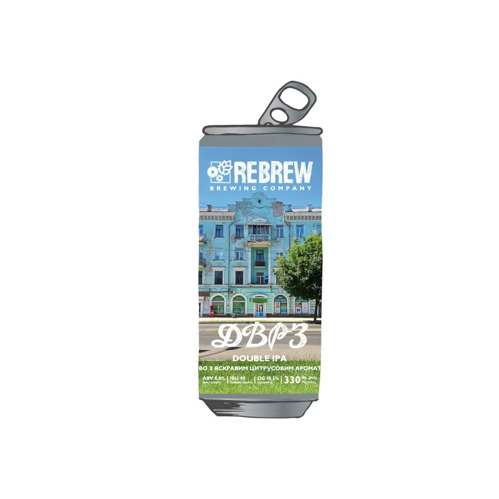 [100000783] Пиво Rebrew ДВРЗ DIPA, ABV 8%, 0.33л