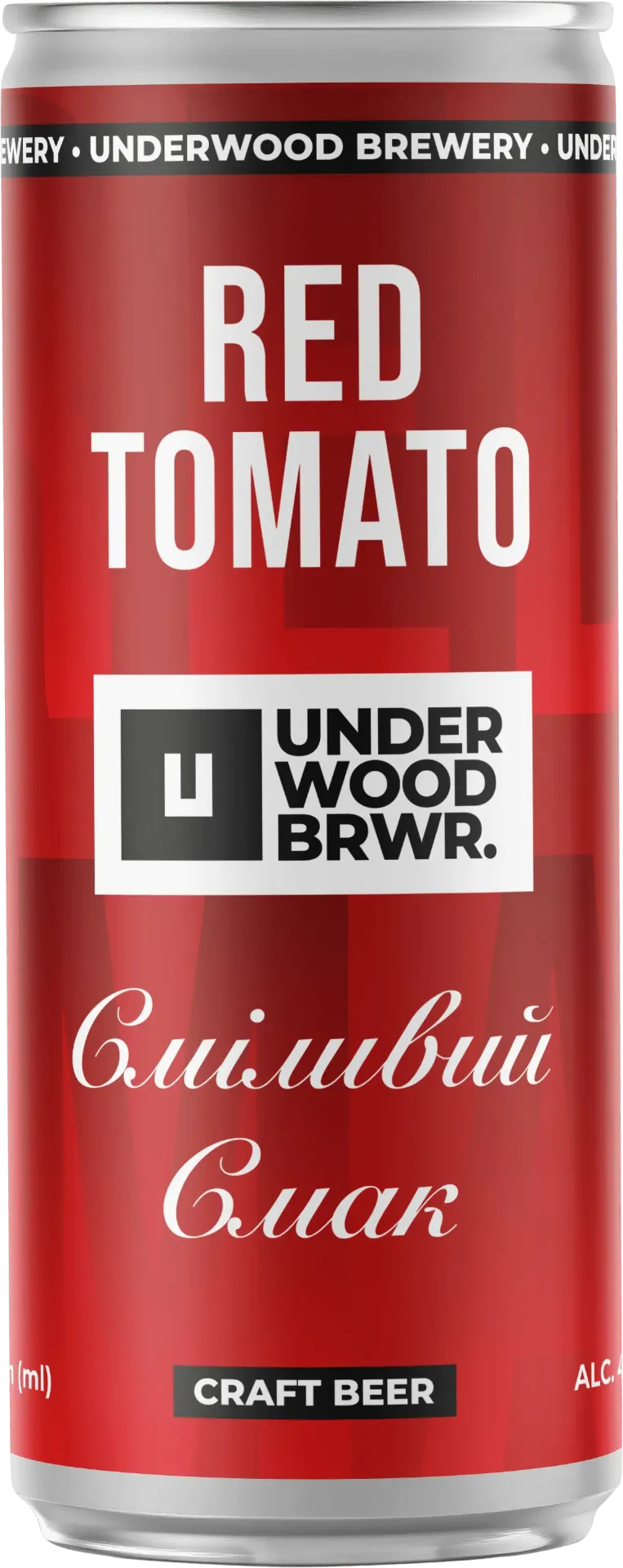 Пиво Underwood Red Tomato Tomato Gose, ABV 4,2%, 0.33л