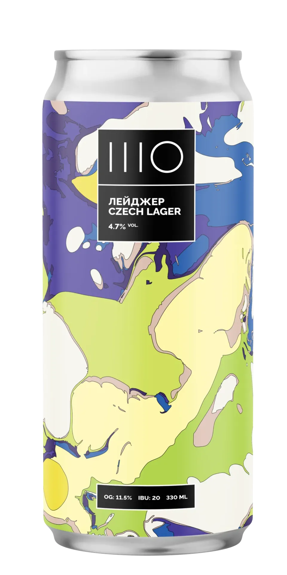 Пиво ШО Лейджер Czech Lager, ABV 4,7%, 0.33л