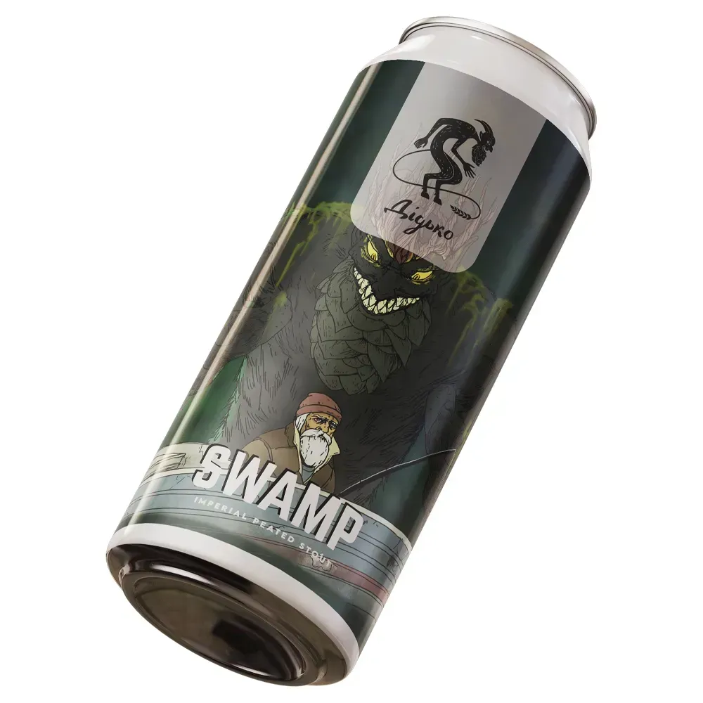 Пиво Дідько Swamp: Imperial Peated Stout Imperial Stout, ABV 8%, 0.33л