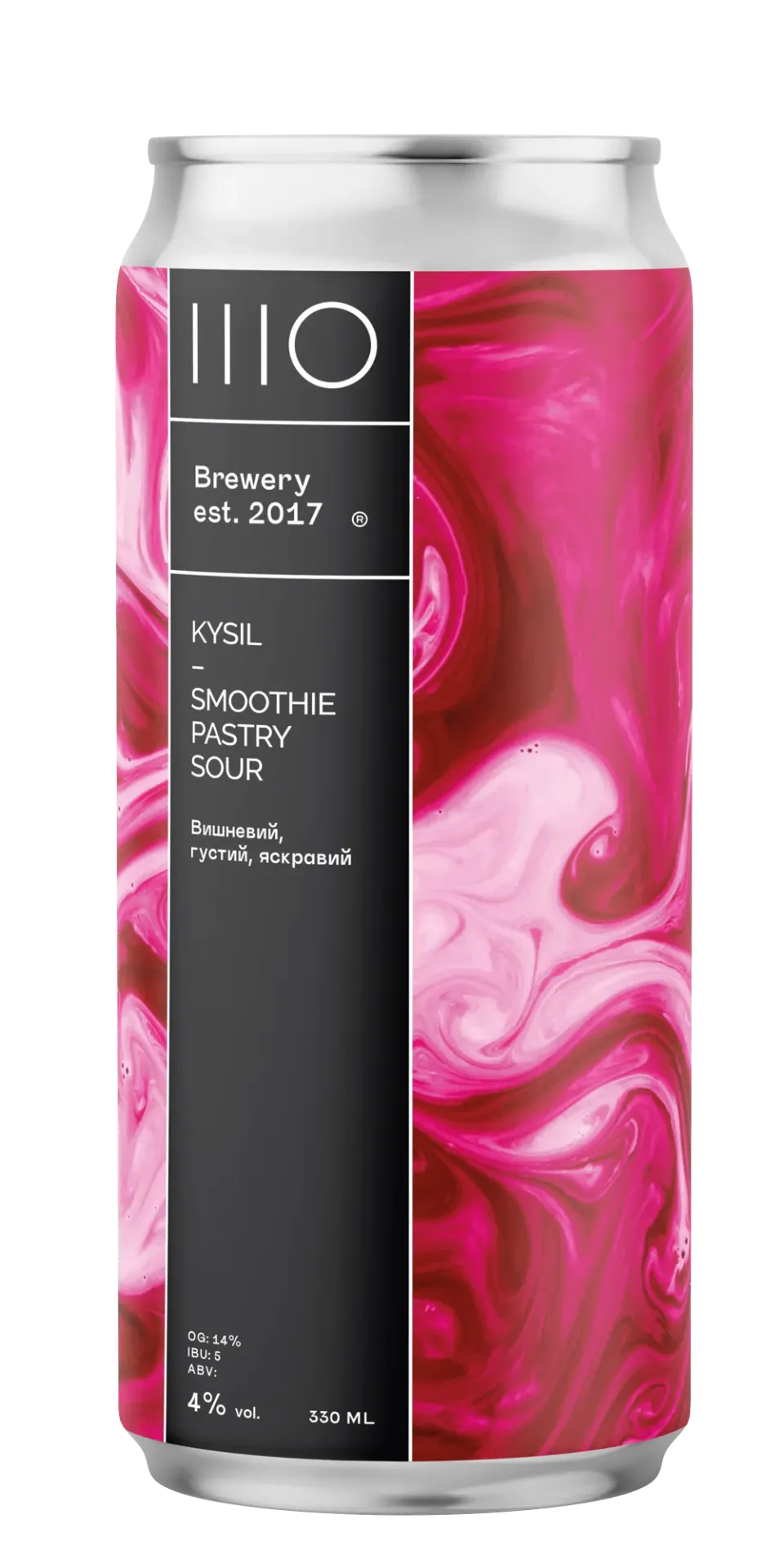 [100001373] Пиво ШО Kysil Pastry Sour, ABV 4%, 0.33 л