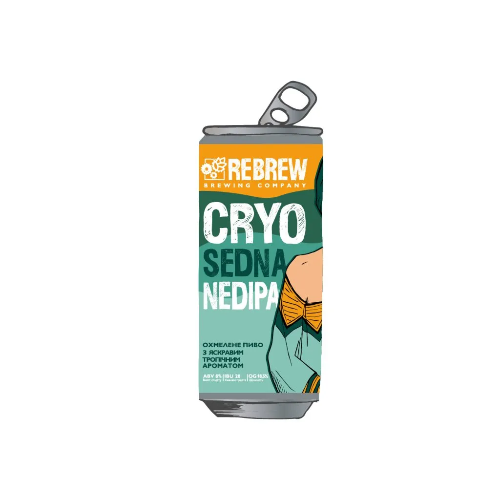 [100000710] Пиво Rebrew Cryo Sedna NEDIPA, ABV 8%, 0.33 л