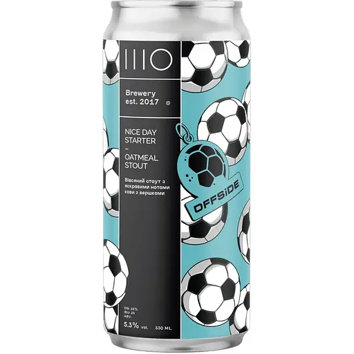 [100001380] Пиво ШО Nice Day Starter Oatmeal Stout, ABV 5.3%, 0.33 л