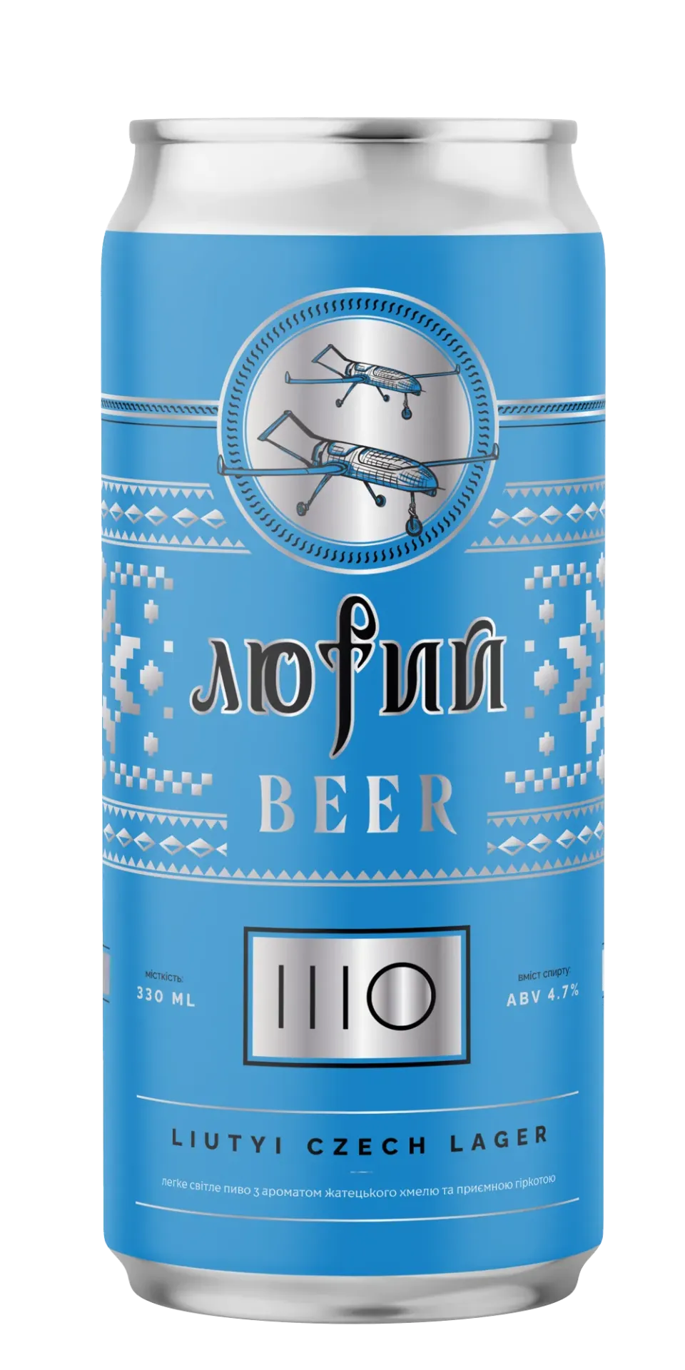 [100001408] Пиво ШО Лютий Lager, ABV 4.7%, 0.33л