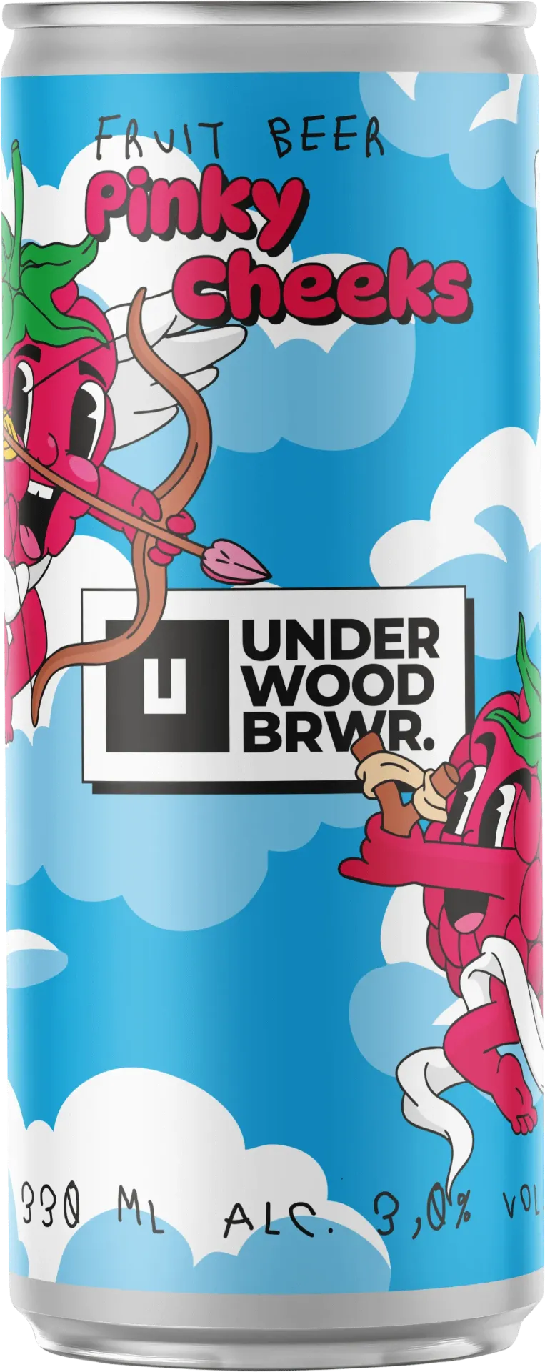 [100000938] Пиво Underwood Pinky Cheeks Fruit Beer, ABV 3%, 0.33л