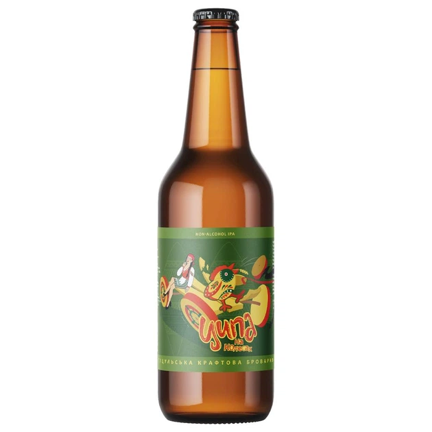 Пиво Ципа На Колесах (Чемна) Lager N/A, ABV 0,5%, 0.33л