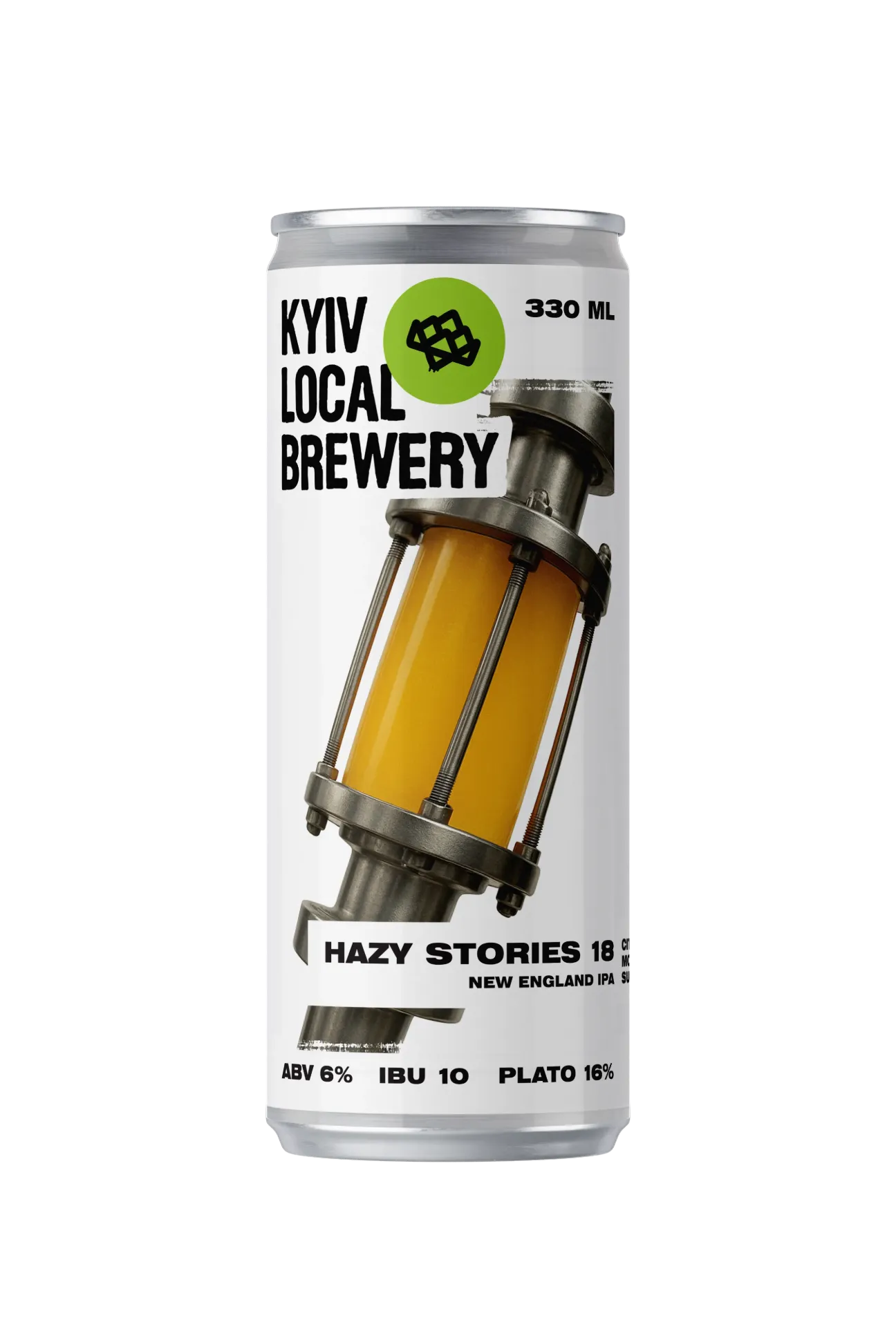 [100000462] Пиво Kyiv Local Brewery Hazy Stories 018 NEIPA, ABV 6%, 0.33л